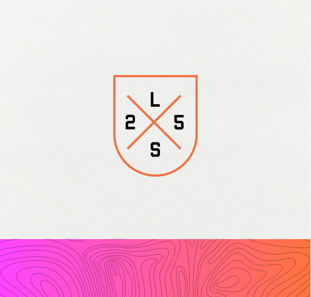 Graphic of a typography specimen showing the alphabet and numerals on top of a dark gray background.