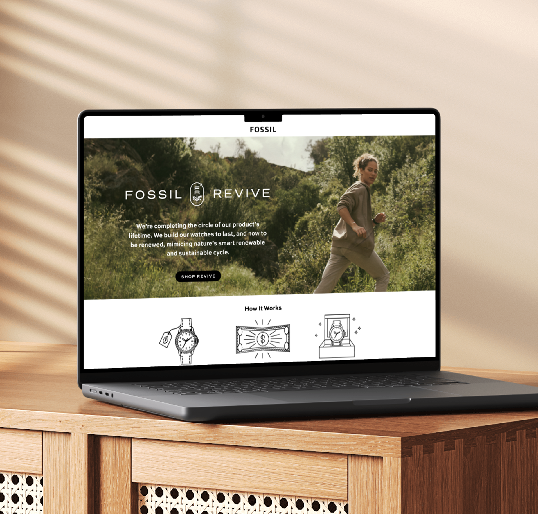 Graphic of a typography specimen showing the alphabet and numerals on top of a dark gray background.