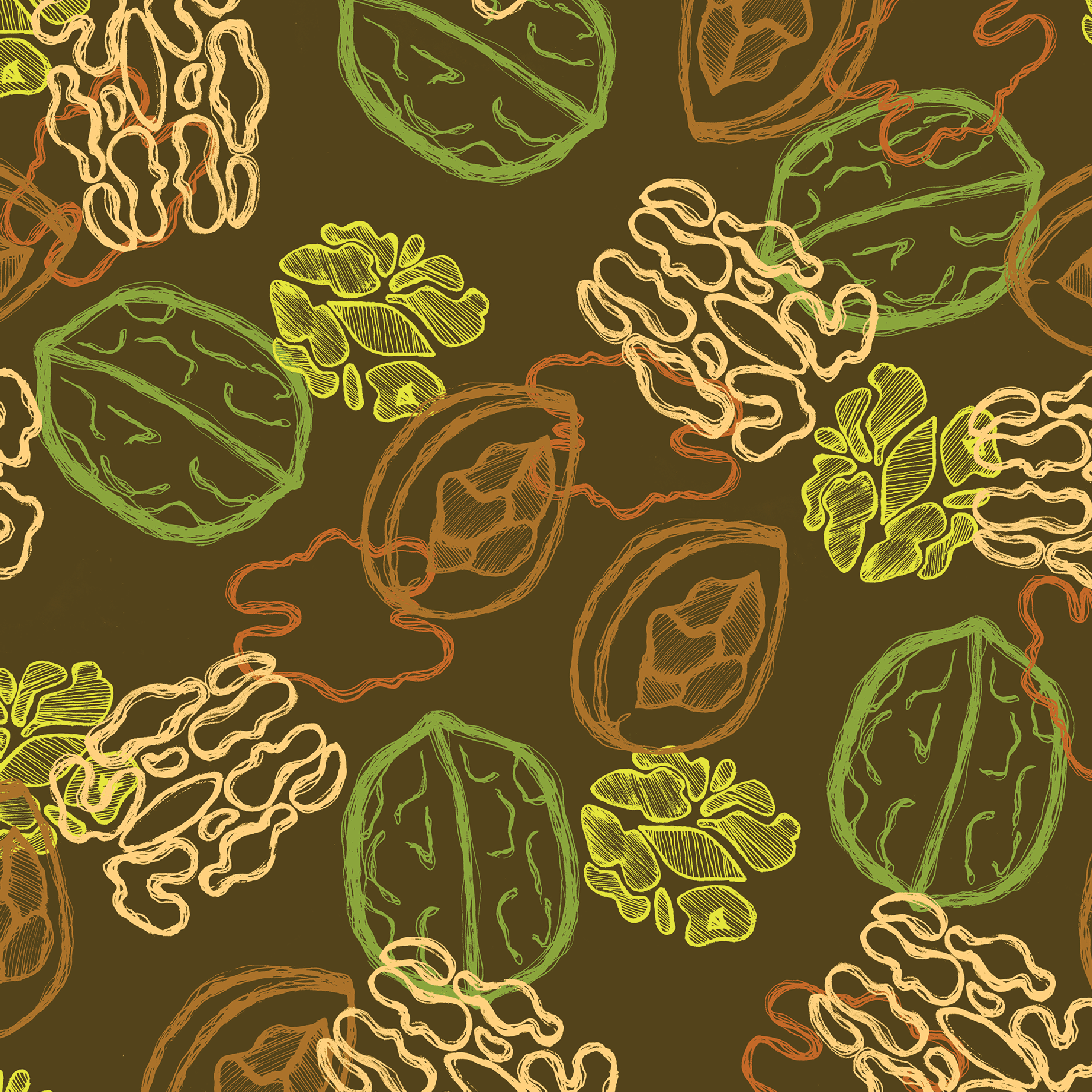 Graphic depicting a hexagonal cropped photo of an interior room design with grid lines along its borders.