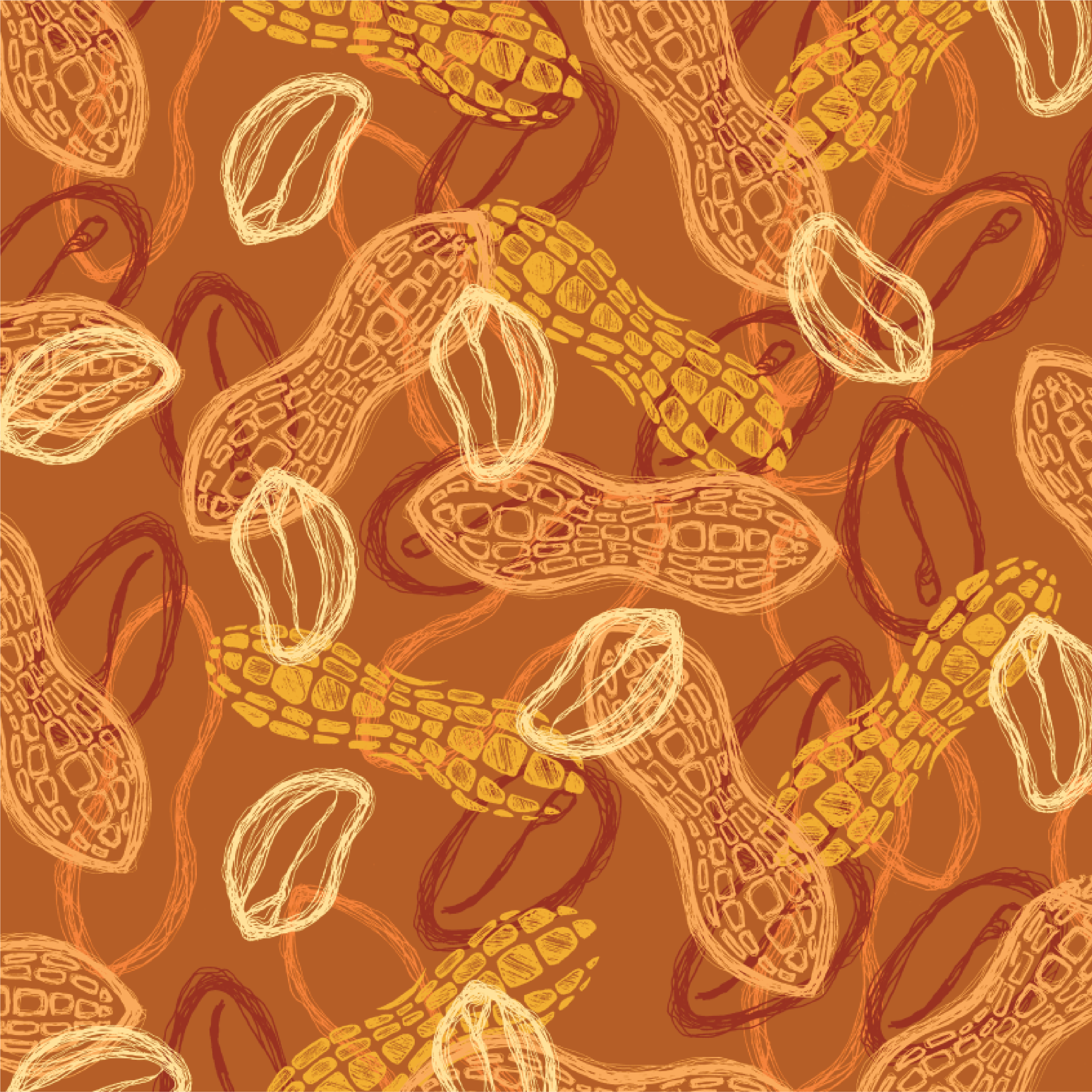 Graphic depicting a hexagonal cropped photo of an interior room design with grid lines along its borders.