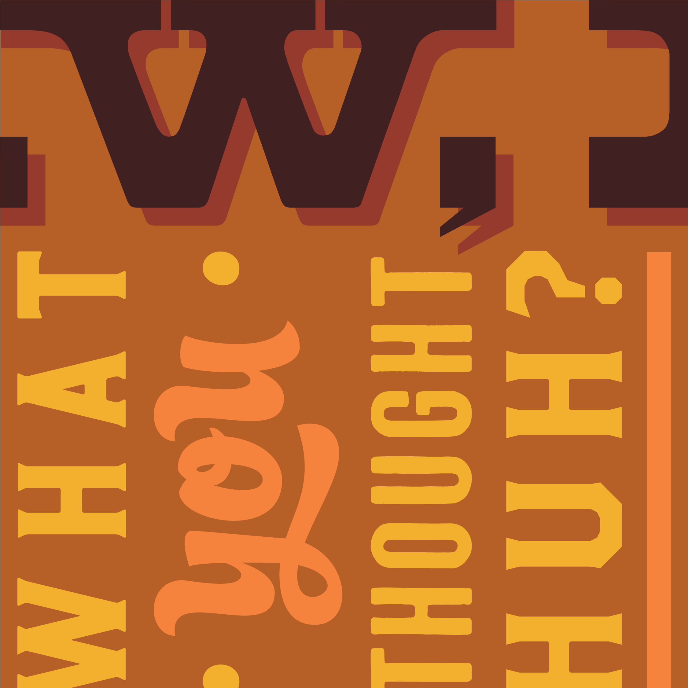 Graphic of a typography specimen showing the alphabet and numerals on top of a dark gray background.