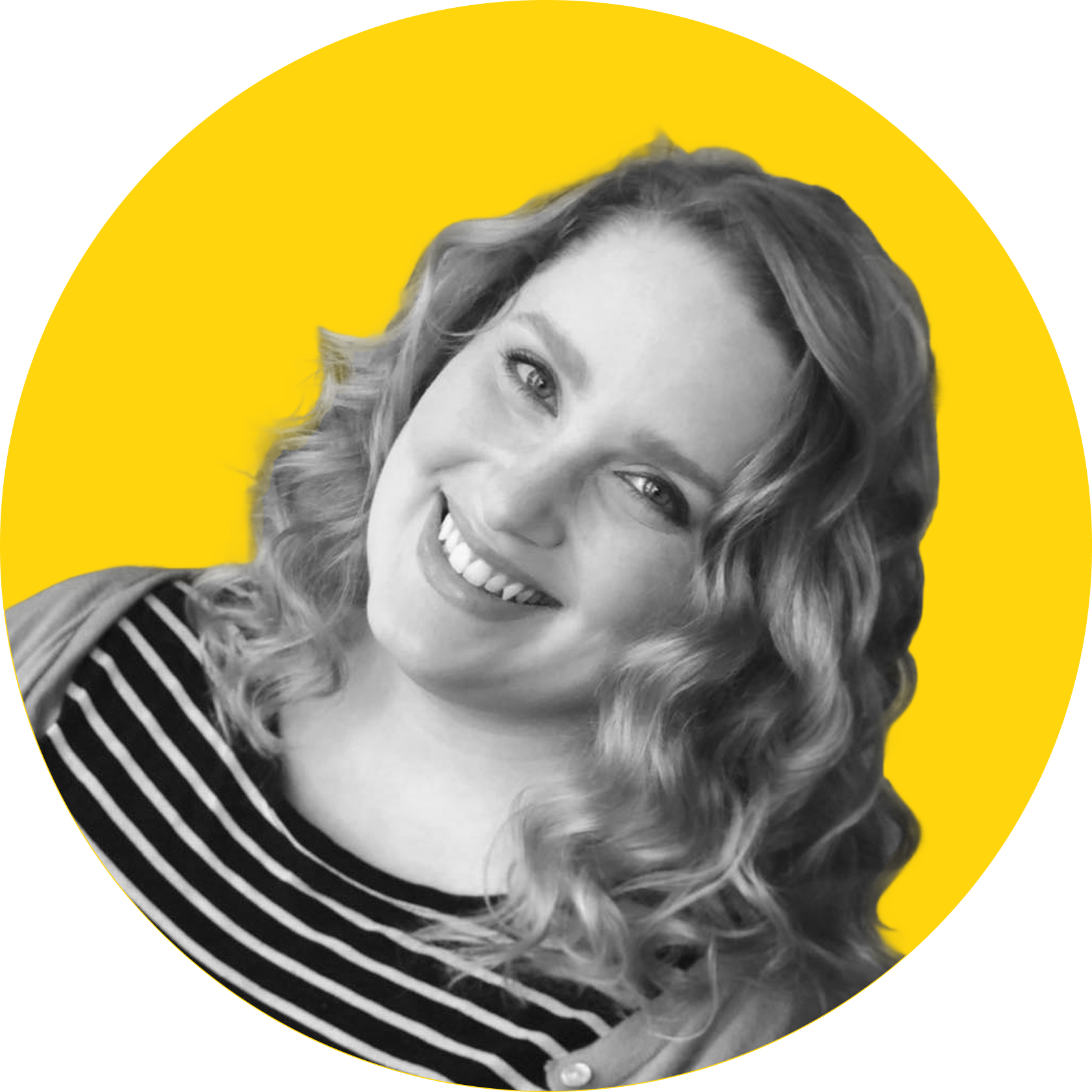 Black and white photo of Cora